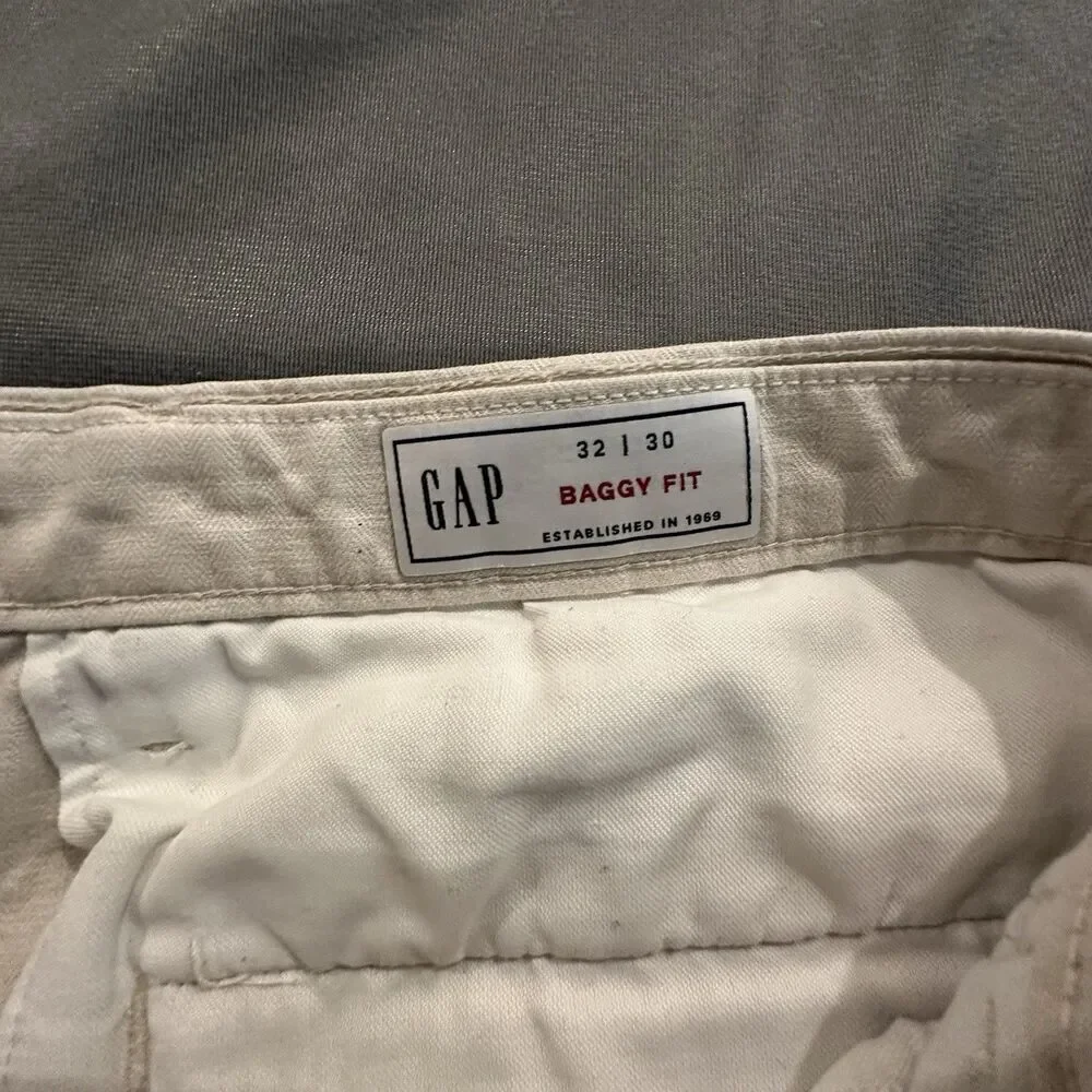 Vintage Gap Cargo Khaki Pants Men's 32x30 Baggy Military Army Tactical Y2K 00s